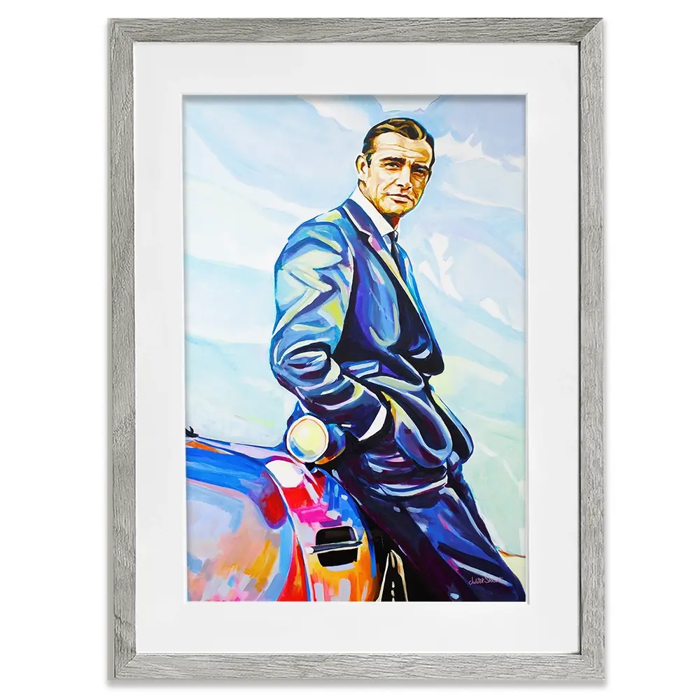 Sean Connery Framed Art Print Sean Connery Framed Art Print wall art product Juliet Stockton