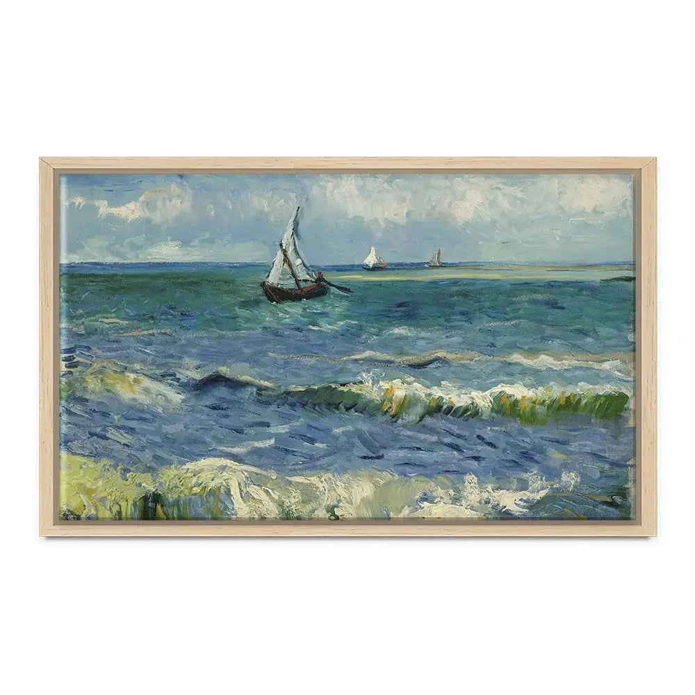 Seascape Near Les Saintes-Maries-De-La-Mer Canvas Print Seascape Near Les Saintes-Maries-De-La-Mer Canvas Print wall art product Vincent Van Gogh