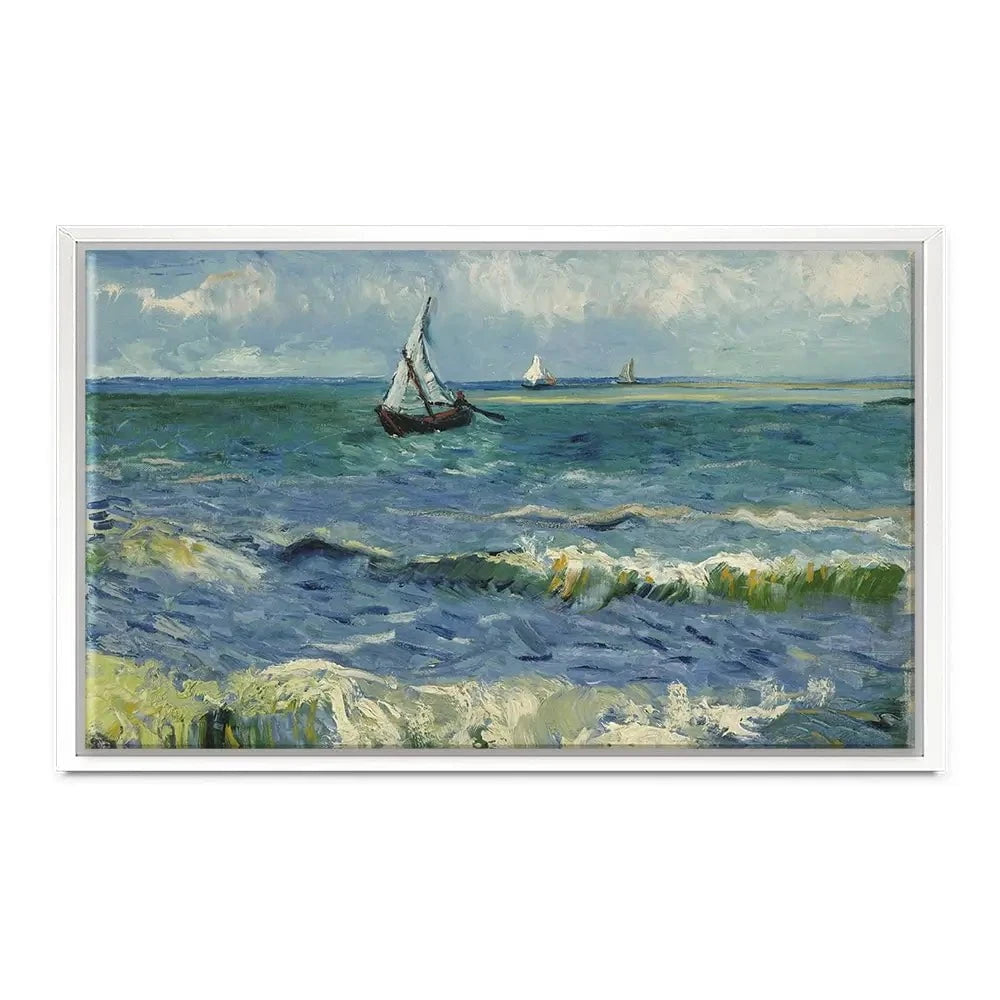 Seascape Near Les Saintes-Maries-De-La-Mer Canvas Print Seascape Near Les Saintes-Maries-De-La-Mer Canvas Print wall art product Vincent Van Gogh