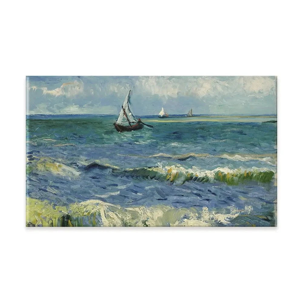 Seascape Near Les Saintes-Maries-De-La-Mer Canvas Print Seascape Near Les Saintes-Maries-De-La-Mer Canvas Print wall art product Vincent Van Gogh