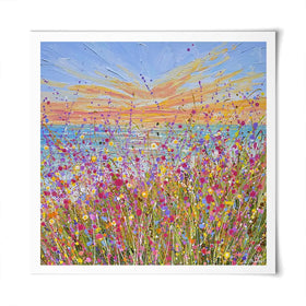 Seaside Bloom Square Art Print Seaside Bloom Square Art Print wall art product Olga Tkachyk