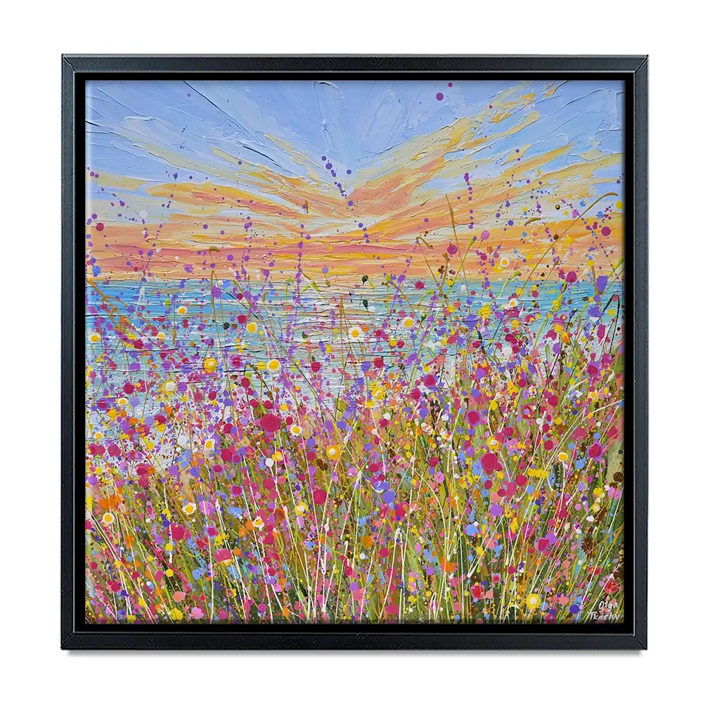 Seaside Bloom Square Canvas Print Seaside Bloom Square Canvas Print wall art product Olga Tkachyk