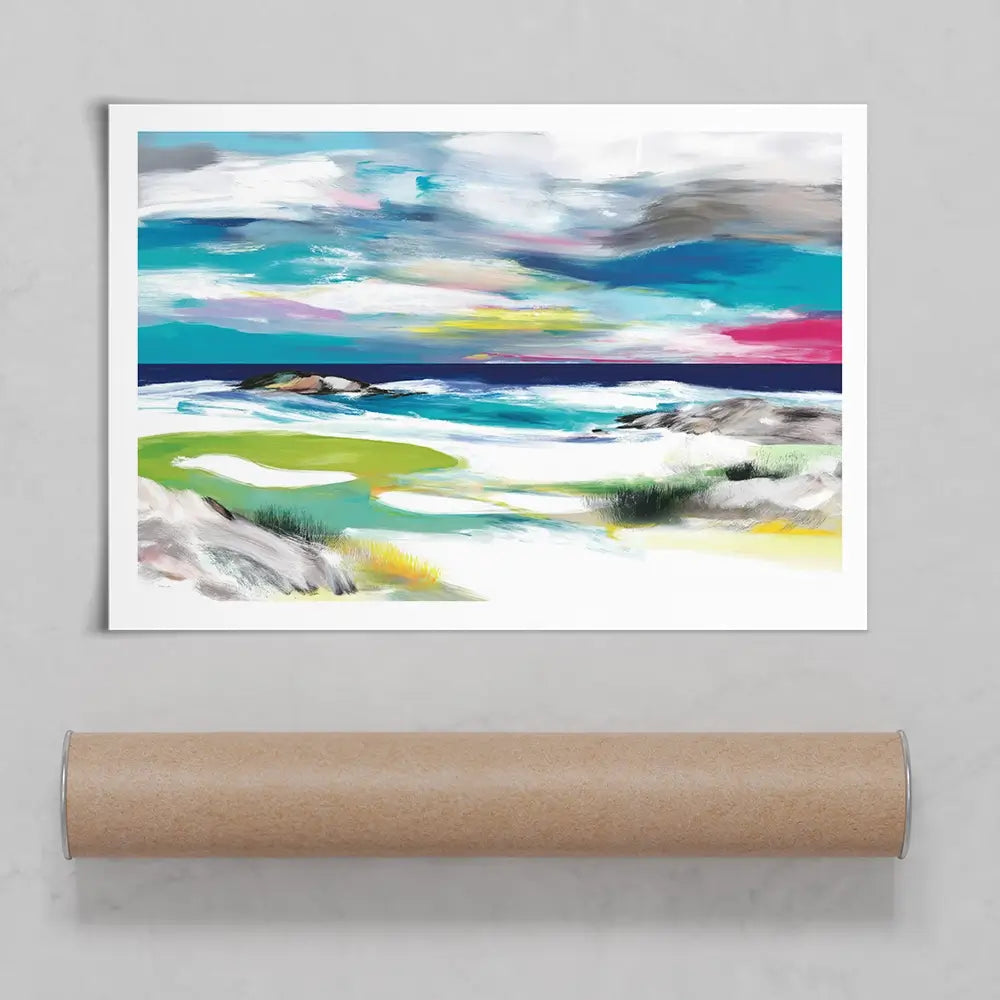 Seaside Green Art Print Seaside Green Art Print wall art product Chromatic Storm Studio