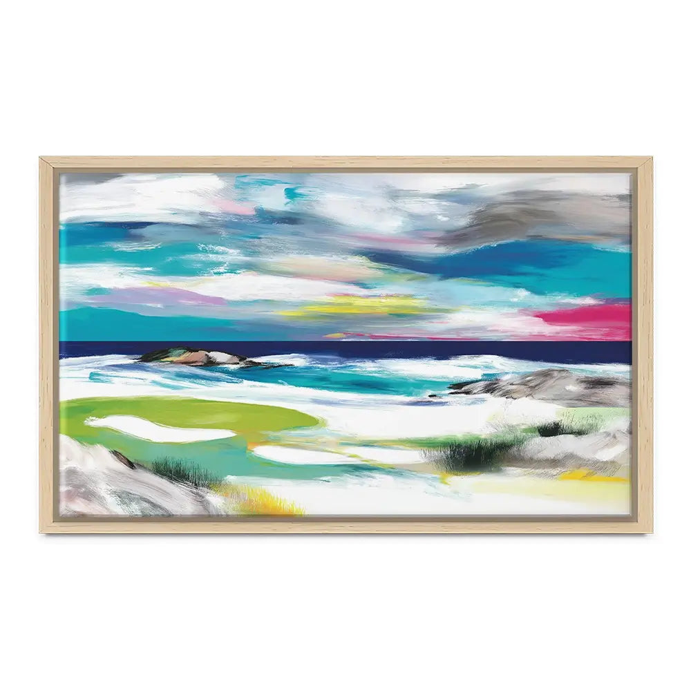 Seaside Green Canvas Print Seaside Green Canvas Print wall art product Chromatic Storm Studio