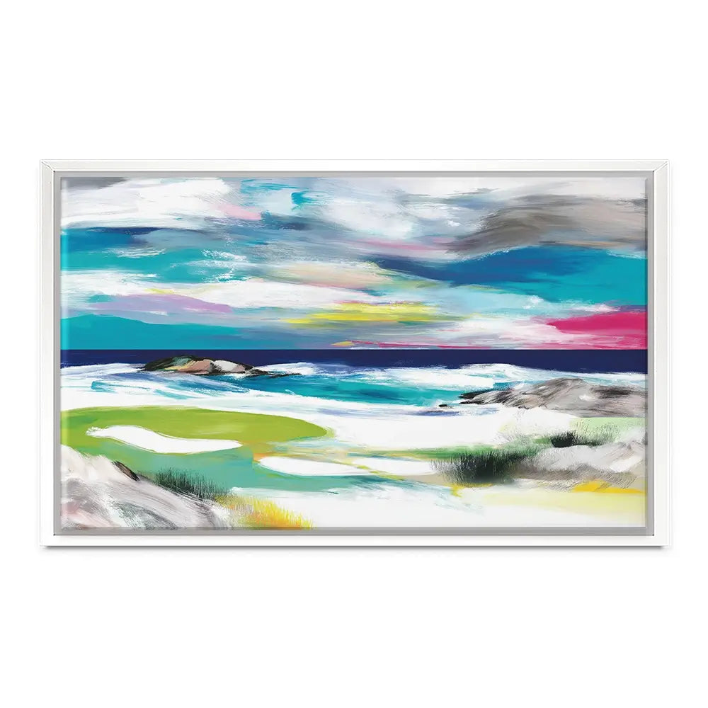 Seaside Green Canvas Print Seaside Green Canvas Print wall art product Chromatic Storm Studio