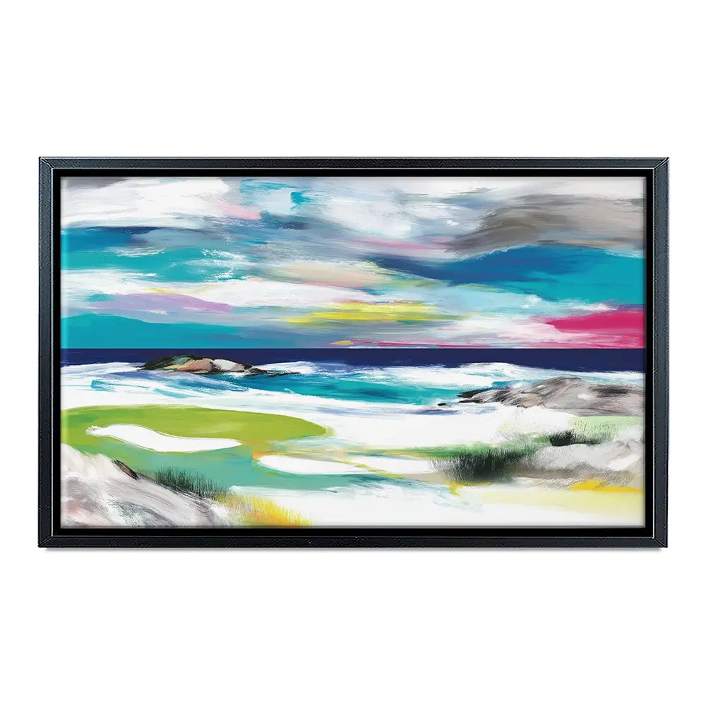 Seaside Green Canvas Print Seaside Green Canvas Print wall art product Chromatic Storm Studio