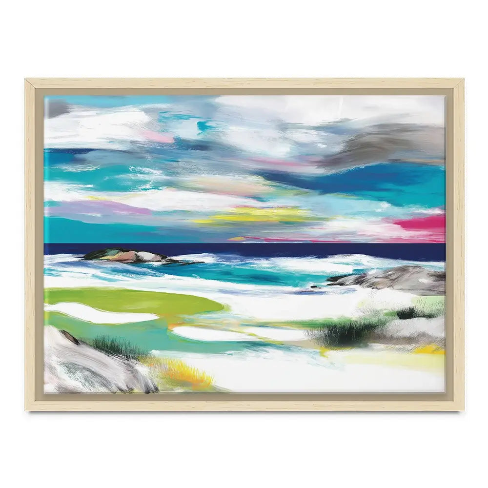 Seaside Green Canvas Print Seaside Green Canvas Print wall art product Chromatic Storm Studio