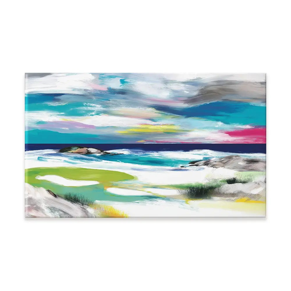 Seaside Green Canvas Print Seaside Green Canvas Print wall art product Chromatic Storm Studio
