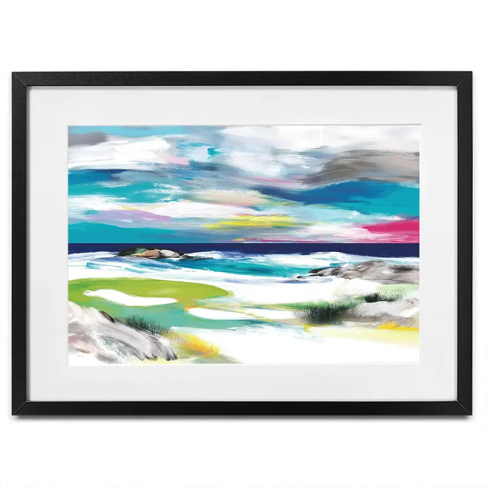 Seaside Green Framed Art Print Seaside Green Framed Art Print wall art product Chromatic Storm Studio
