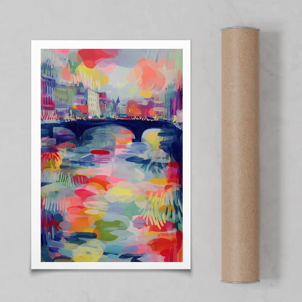 Seine At Dusk Art Print Seine At Dusk Art Print wall art product Chromatic Storm Studio