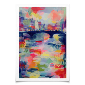 Seine At Dusk Art Print Seine At Dusk Art Print wall art product Chromatic Storm Studio