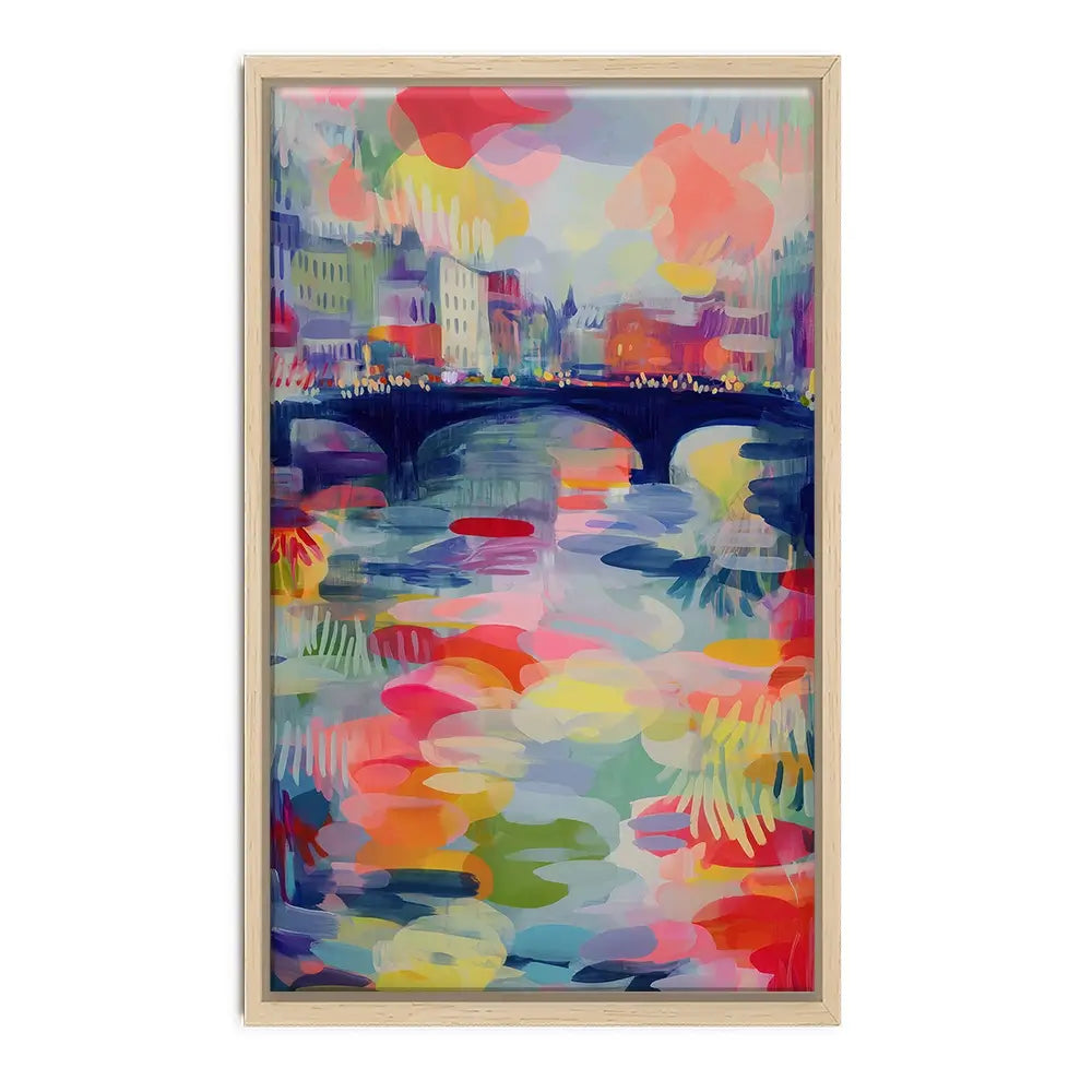 Seine At Dusk Canvas Print Seine At Dusk Canvas Print wall art product Chromatic Storm Studio