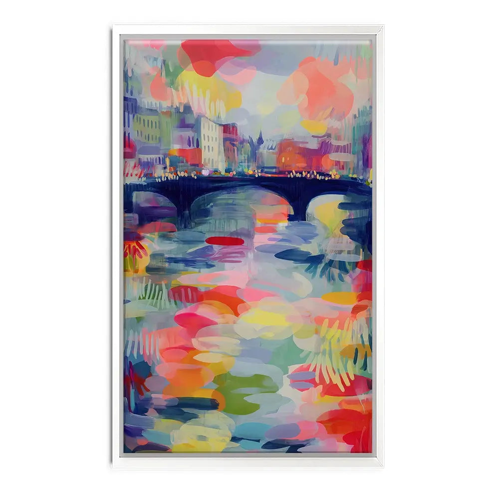 Seine At Dusk Canvas Print Seine At Dusk Canvas Print wall art product Chromatic Storm Studio