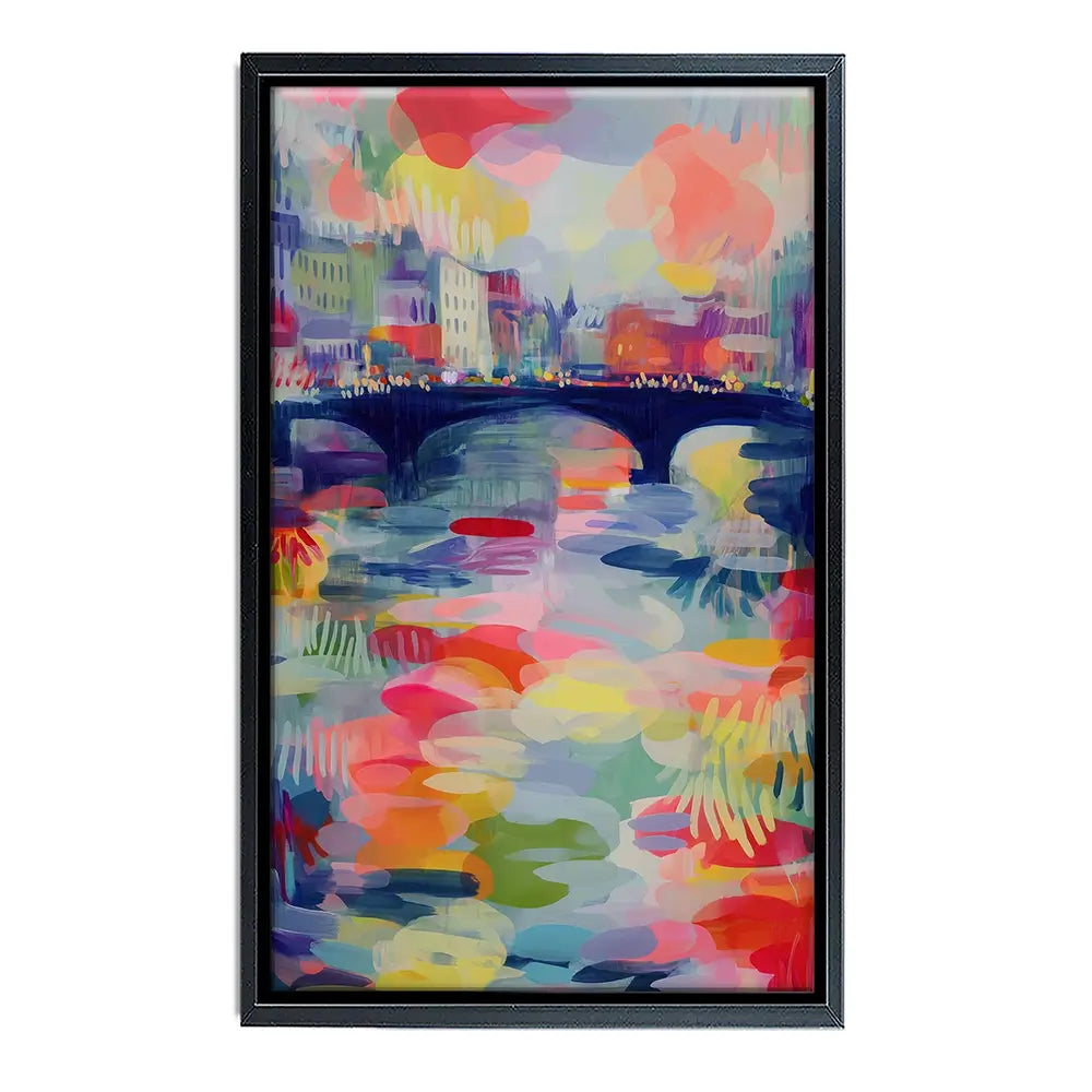 Seine At Dusk Canvas Print Seine At Dusk Canvas Print wall art product Chromatic Storm Studio