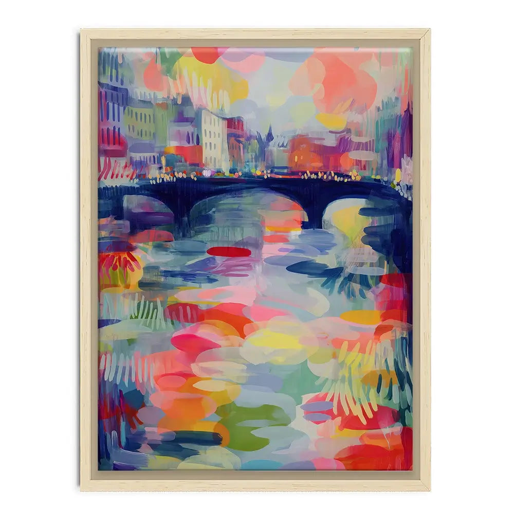 Seine At Dusk Canvas Print Seine At Dusk Canvas Print wall art product Chromatic Storm Studio