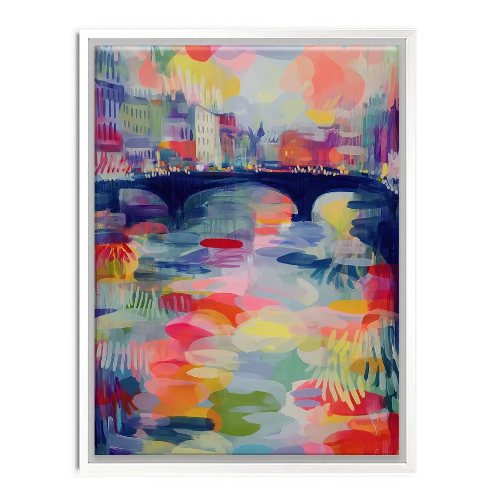 Seine At Dusk Canvas Print Seine At Dusk Canvas Print wall art product Chromatic Storm Studio