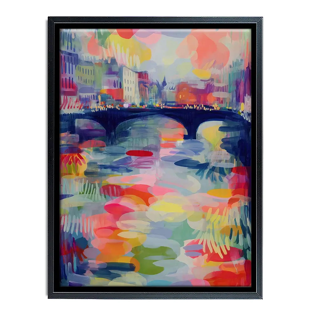 Seine At Dusk Canvas Print Seine At Dusk Canvas Print wall art product Chromatic Storm Studio