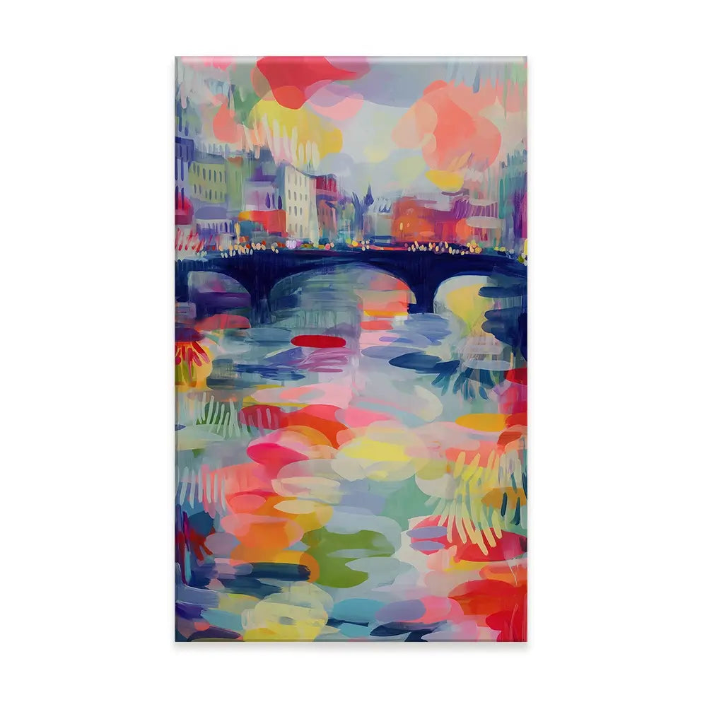Seine At Dusk Canvas Print Seine At Dusk Canvas Print wall art product Chromatic Storm Studio