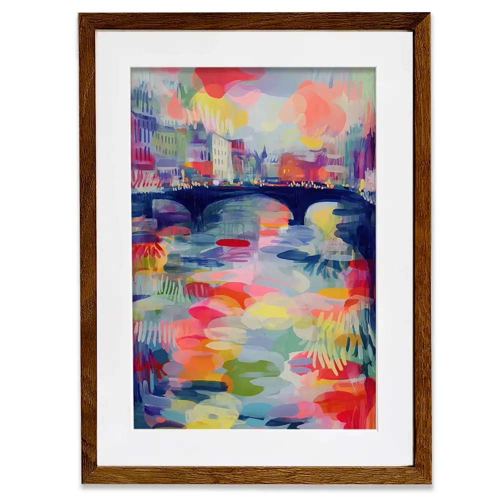 Seine At Dusk Framed Art Print Seine At Dusk Framed Art Print wall art product Chromatic Storm Studio