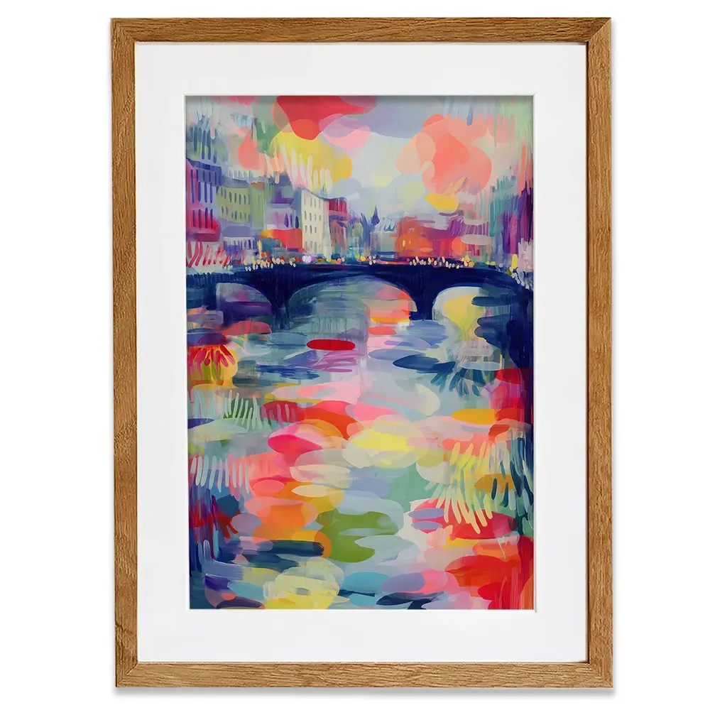 Seine At Dusk Framed Art Print Seine At Dusk Framed Art Print wall art product Chromatic Storm Studio