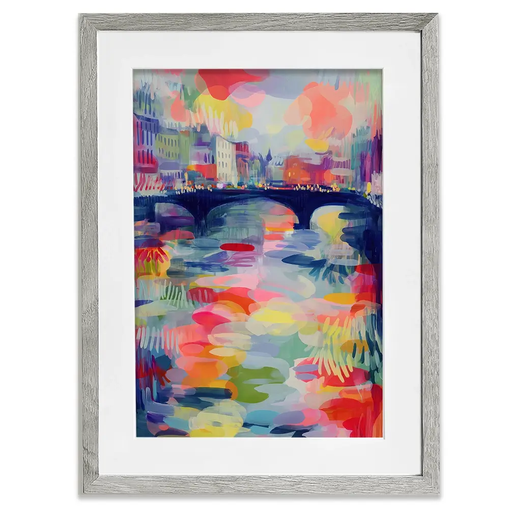 Seine At Dusk Framed Art Print Seine At Dusk Framed Art Print wall art product Chromatic Storm Studio