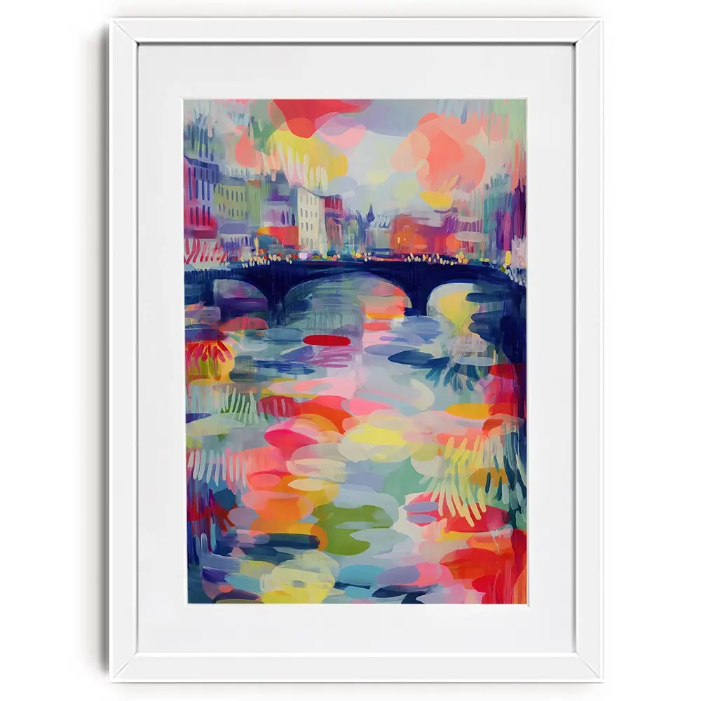 Seine At Dusk Framed Art Print Seine At Dusk Framed Art Print wall art product Chromatic Storm Studio