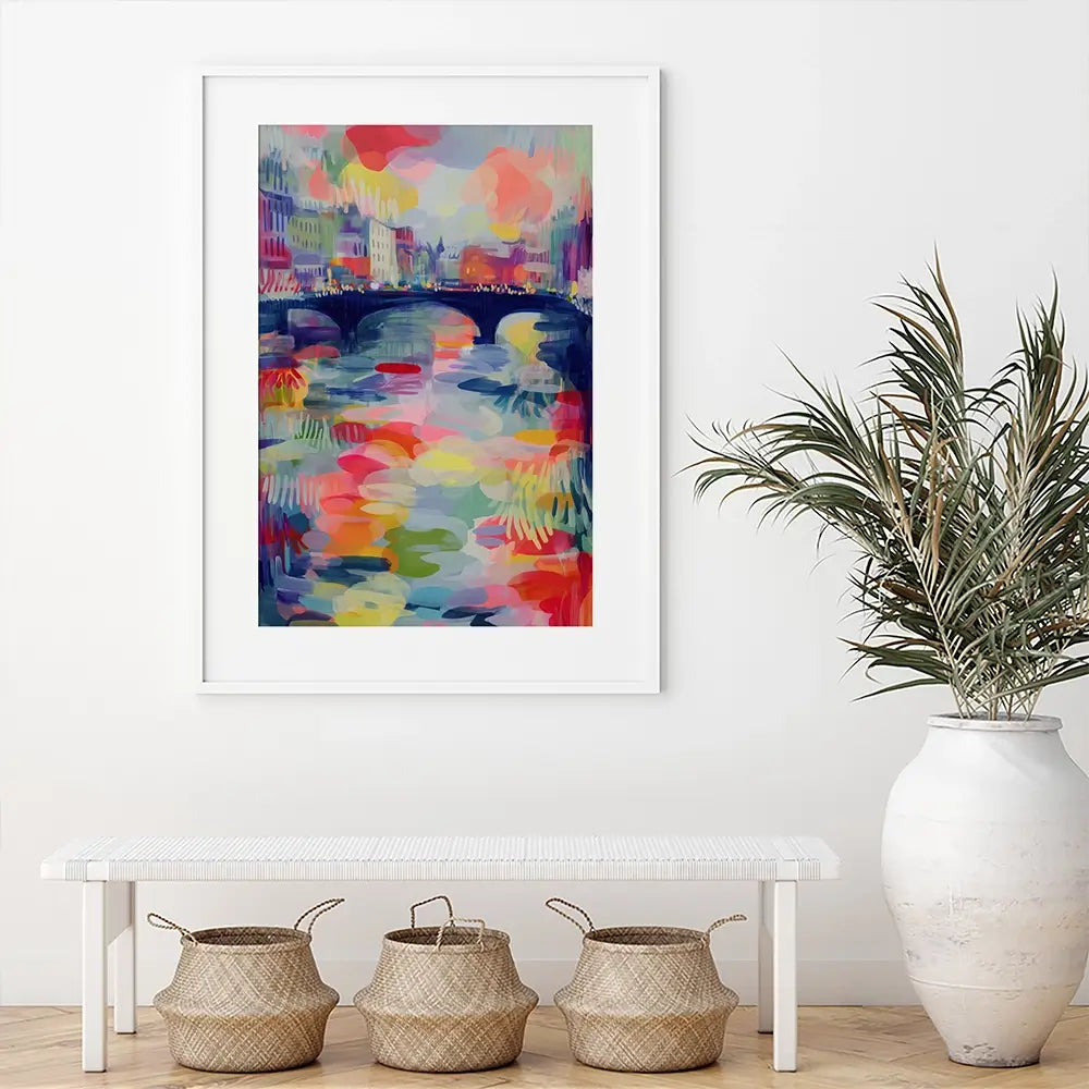 Seine At Dusk Framed Art Print Seine At Dusk Framed Art Print wall art product Chromatic Storm Studio