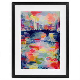 Seine At Dusk Framed Art Print Seine At Dusk Framed Art Print wall art product Chromatic Storm Studio