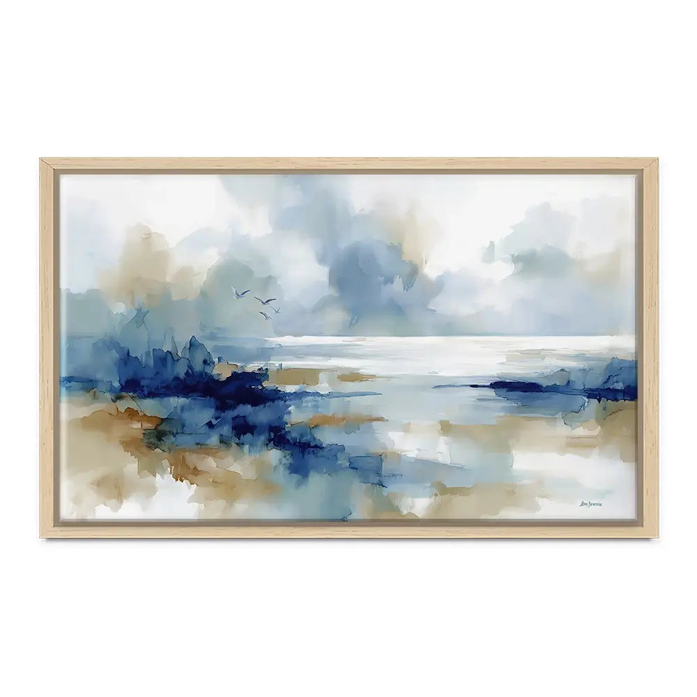 Serene Coastal View Canvas Print Serene Coastal View Canvas Print wall art product Leon Devenice