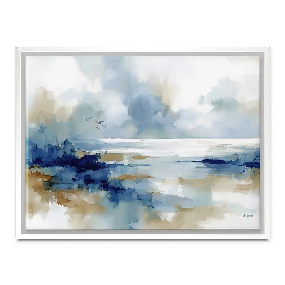 Serene Coastal View Canvas Print Serene Coastal View Canvas Print wall art product Leon Devenice