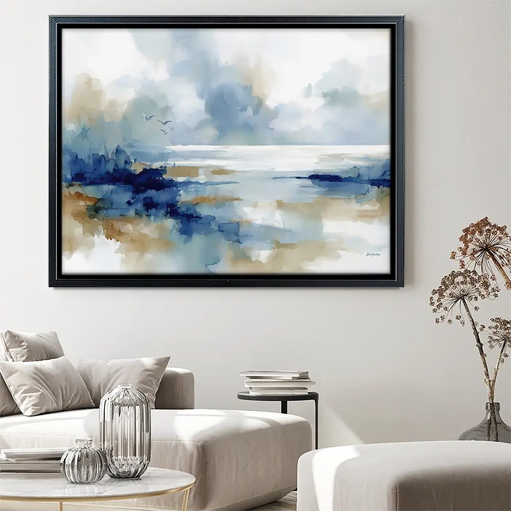Serene Coastal View Canvas Print Serene Coastal View Canvas Print wall art product Leon Devenice