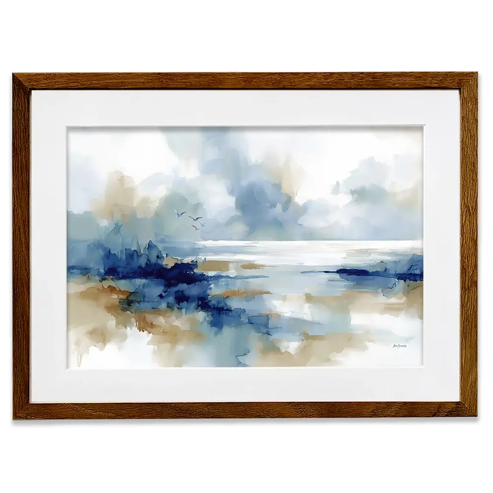 Serene Coastal View Framed Art Print Serene Coastal View Framed Art Print wall art product Leon Devenice