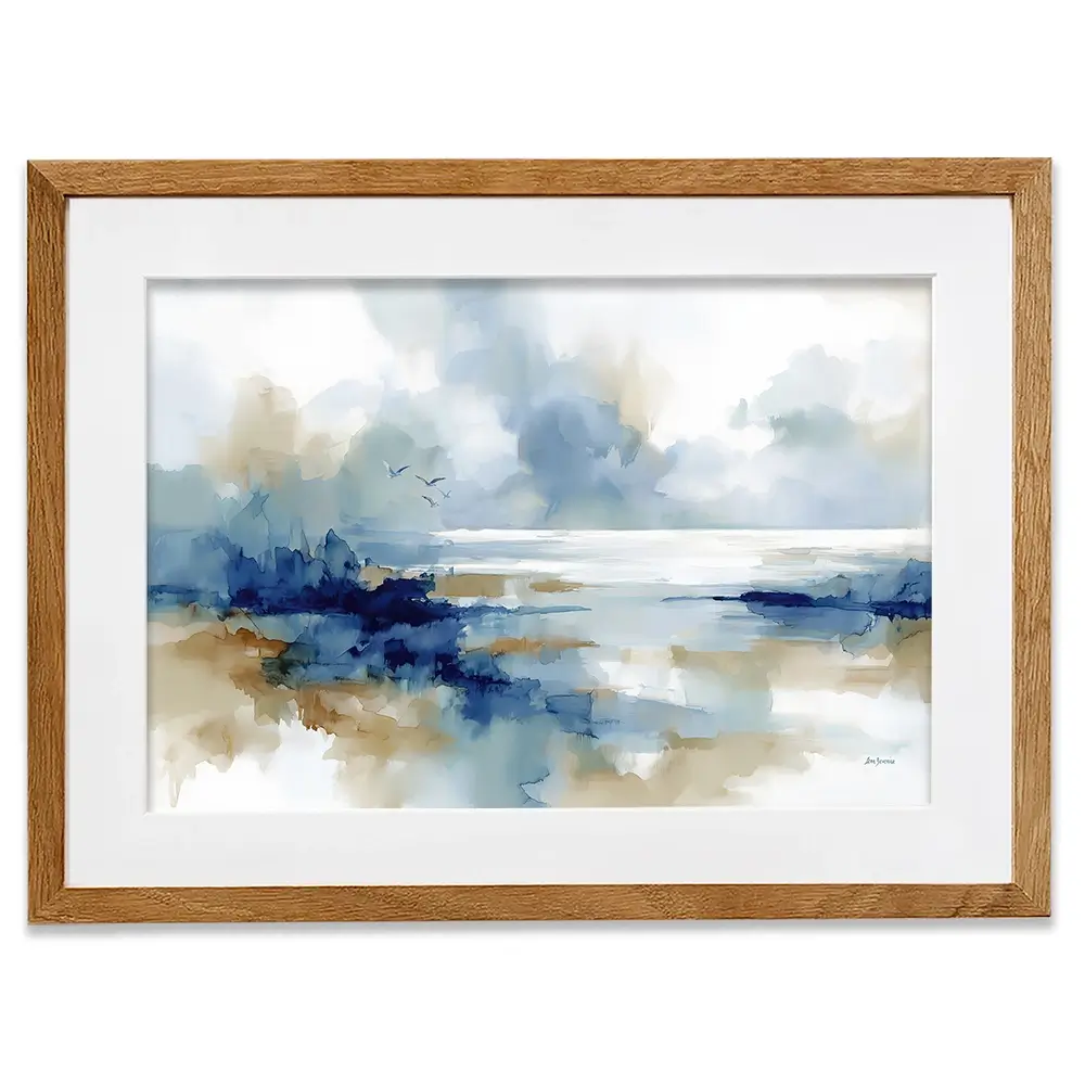 Serene Coastal View Framed Art Print Serene Coastal View Framed Art Print wall art product Leon Devenice