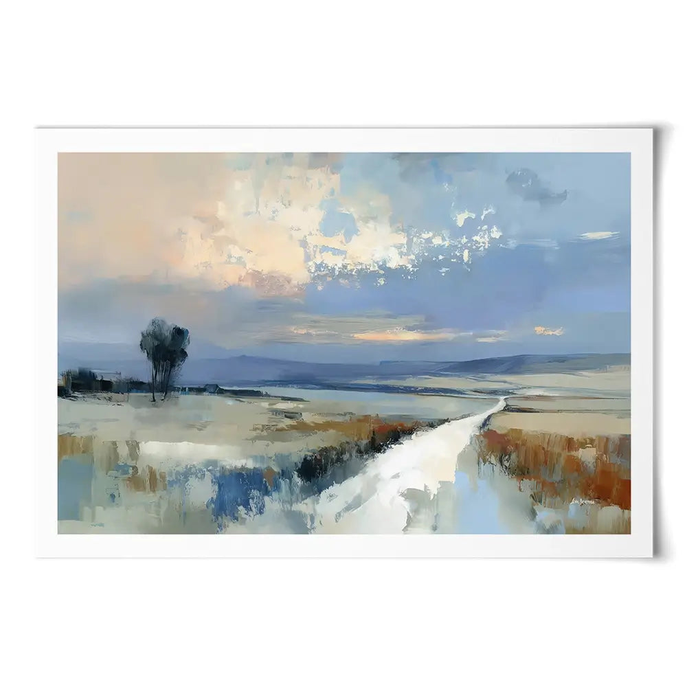 Serene Distant Hills Art Print Serene Distant Hills Art Print wall art product Leon Devenice