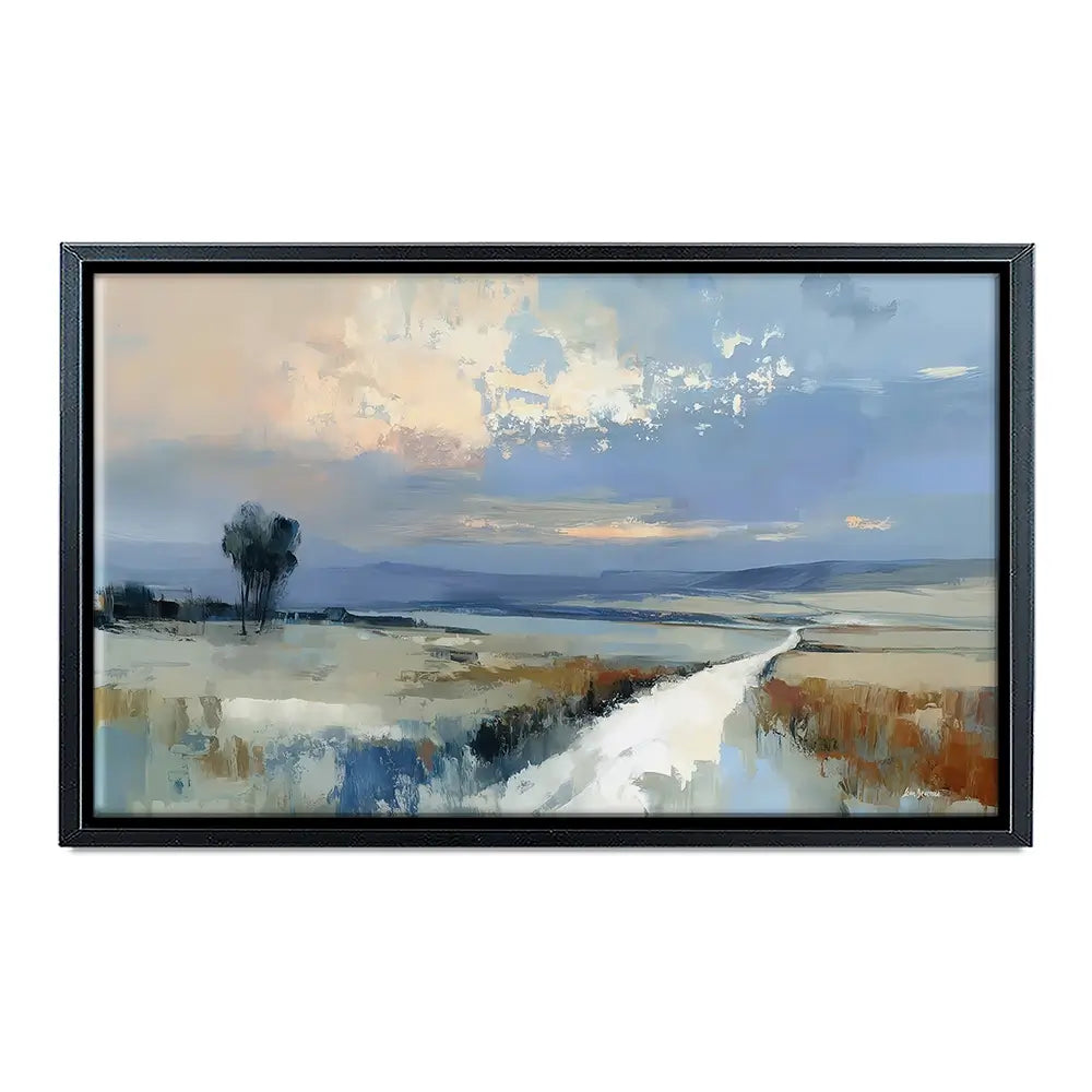 Serene Distant Hills Canvas Print Serene Distant Hills Canvas Print wall art product Leon Devenice