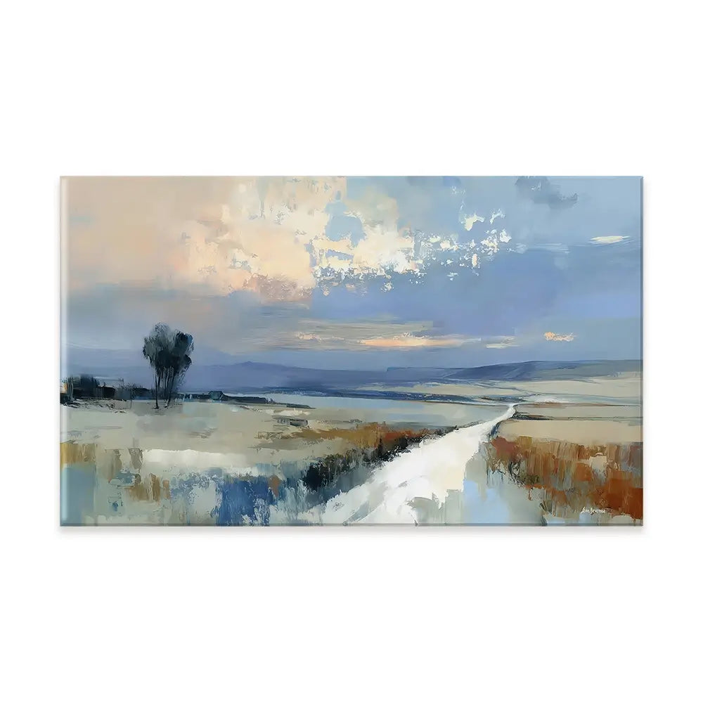 Serene Distant Hills Canvas Print Serene Distant Hills Canvas Print wall art product Leon Devenice