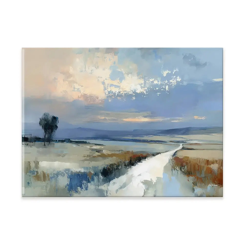 Serene Distant Hills Canvas Print Serene Distant Hills Canvas Print wall art product Leon Devenice