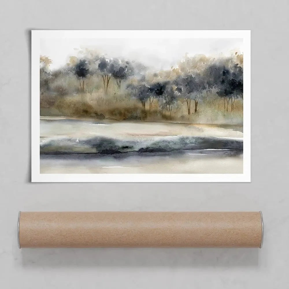 Serene River Art Print Serene River Art Print wall art product Carol Robinson