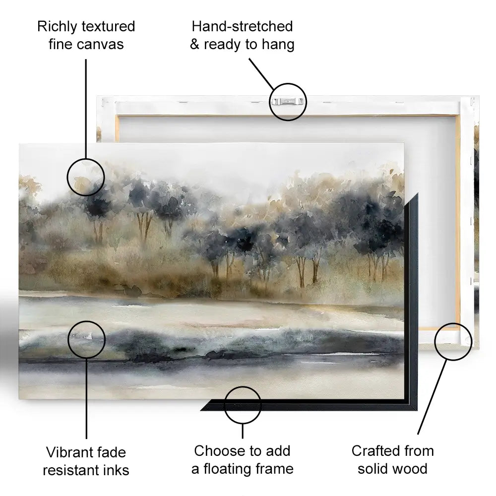 Serene River Canvas Print Serene River Canvas Print wall art product Carol Robinson