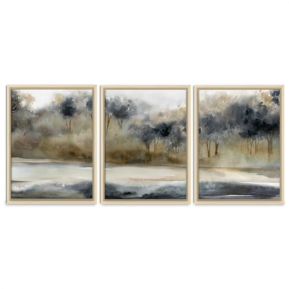 Serene River Trio Canvas Print Serene River Trio Canvas Print wall art product Carol Robinson