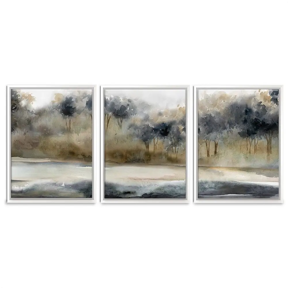 Serene River Trio Canvas Print Serene River Trio Canvas Print wall art product Carol Robinson