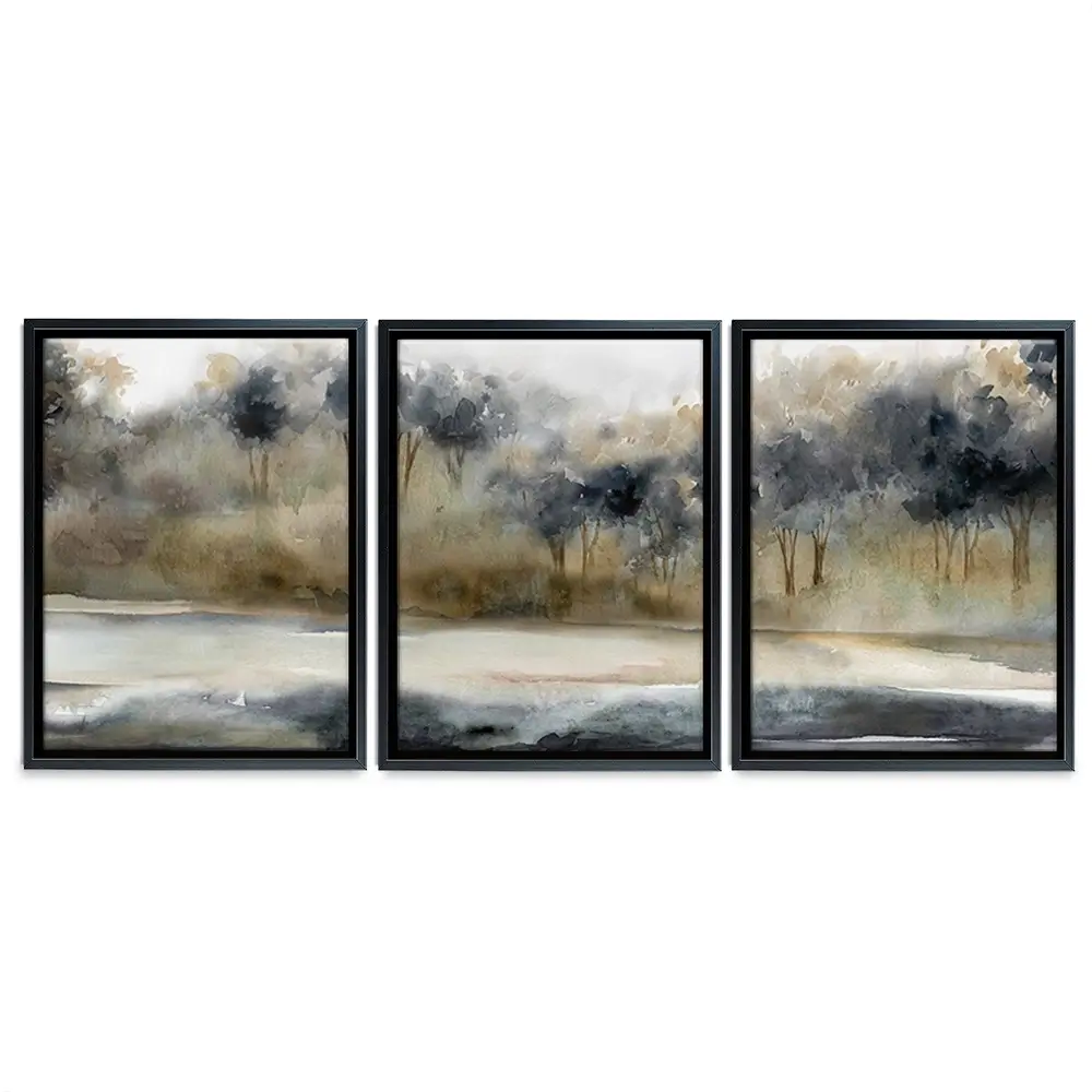 Serene River Trio Canvas Print Serene River Trio Canvas Print wall art product Carol Robinson