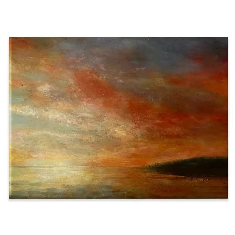 Setting Sun Towards Looe Canvas Print Setting Sun Towards Looe Canvas Print wall art product Craig Askew