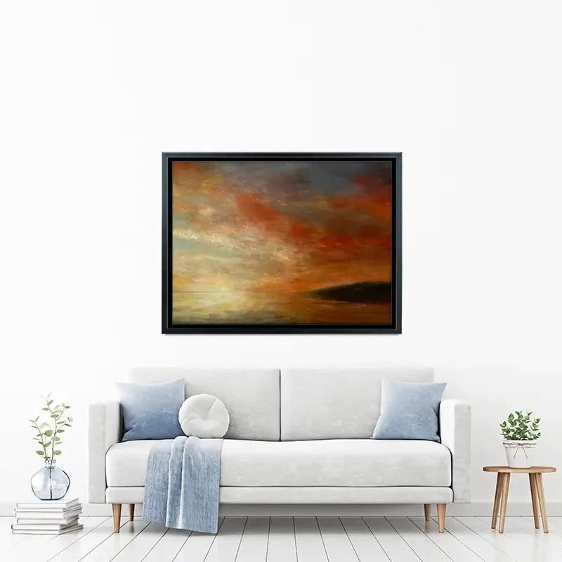 Setting Sun Towards Looe Canvas Print Setting Sun Towards Looe Canvas Print wall art product Craig Askew