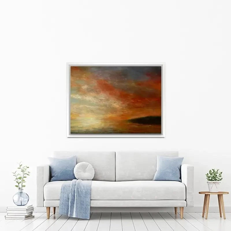Setting Sun Towards Looe Canvas Print Setting Sun Towards Looe Canvas Print wall art product Craig Askew
