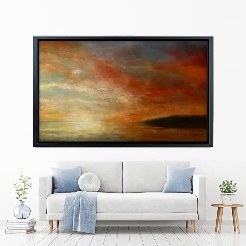 Setting Sun Towards Looe Canvas Print Setting Sun Towards Looe Canvas Print wall art product Craig Askew