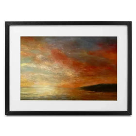 Setting Sun Towards Looe Framed Art Print Setting Sun Towards Looe Framed Art Print wall art product Craig Askew