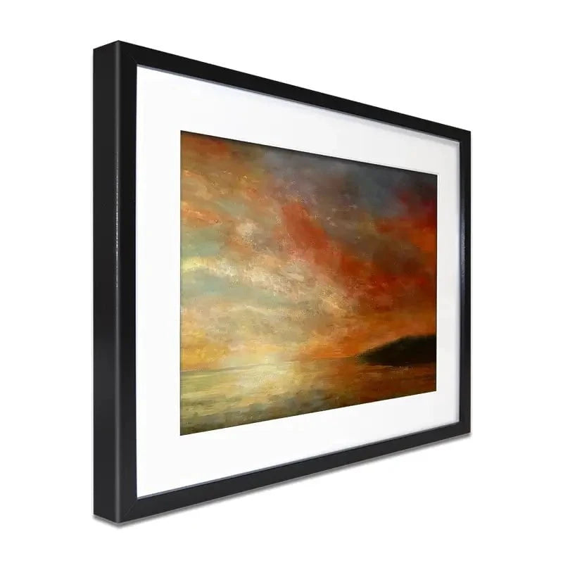 Setting Sun Towards Looe Framed Art Print Setting Sun Towards Looe Framed Art Print wall art product Craig Askew
