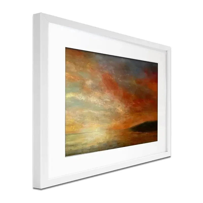 Setting Sun Towards Looe Framed Art Print Setting Sun Towards Looe Framed Art Print wall art product Craig Askew