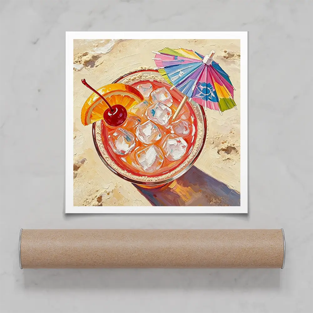 Sex On The Beach Cocktail Square Art Print Sex On The Beach Cocktail Square Art Print wall art product David Alexander Elder